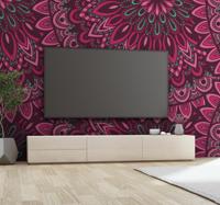 Zen ruimte fotobehang roze