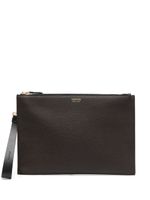 TOM FORD pochette à logo imprimé - Marron