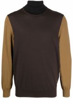 Billionaire pull colour block en maille - Marron