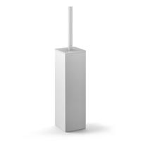 Zack Carvo Toiletborstelhouder - gesloten - staand - geborsteld RVS 40489