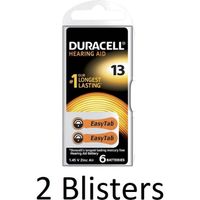 12 Stuks (2 Blisters a 6 st) duracell Batterij da13 hearing aid - thumbnail