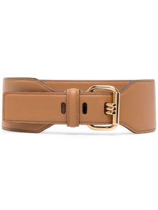 ETRO ceinture en cuir à boucle logo - Marron