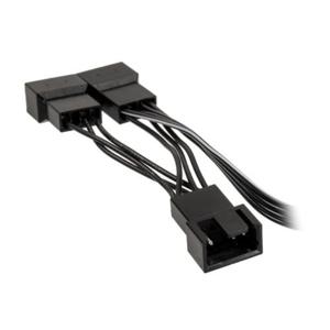 Y-kabel PC-ventilator [1x PC-ventilatorbus 4-polig - 3x PC-ventilatorbus 4-polig] 0.35 m Zwart Kolink