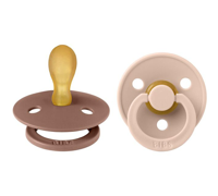 BIBS Fopspeen 6-18 Maanden Symmetrical Blush/Woodchuck