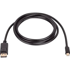 Akyga AK-AV-15 DisplayPort-kabel Aansluitkabel DisplayPort-stekker, Mini DisplayPort-stekker 1.8 m Zwart