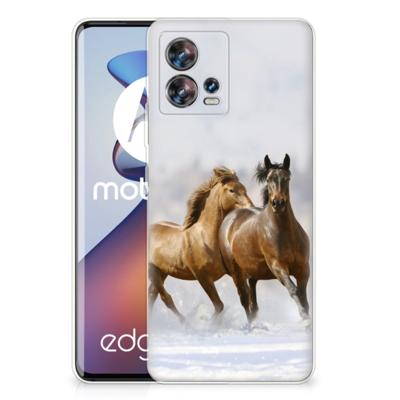 Motorola Edge 30 Fusion | TPU Hoesje | Paarden