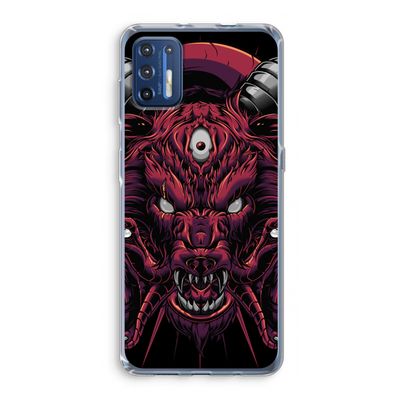 Hell Hound and Serpents: Motorola Moto G9 Plus Transparant Hoesje
