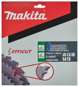 Makita Accessoires Afkortzaagblad Hout | Efficut 216x30x2,0 45T 10g - E-06987 - E-06987