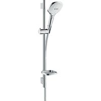 Hansgrohe Raindance select 120 ecosmart unica s puro glijstangset 65cm wit chroom 26622400 - thumbnail