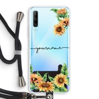 Zonnebloemen: Huawei P Smart Pro Transparant Hoesje met koord