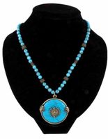 Howliet Blauw Heksenketting (Gekleurd)