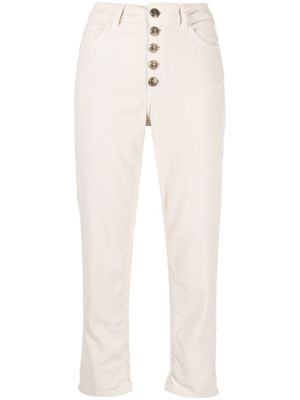DONDUP pantalon Koons court - Tons neutres