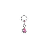 Jeweled Ball Closure Ring met bedel Chirurgisch staal 316L / Belegde messing Piercingringen