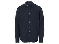 LIVERGY Heren overhemd (Marineblauw, S (37/38))