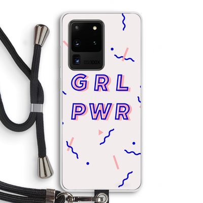 GRL PWR: Samsung Galaxy S20 Ultra Transparant Hoesje met koord