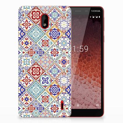 Nokia 1 Plus | TPU | Siliconen hoesje | Tiles Color Nokia 1 Plus | TPU | Siliconen hoesje | Tiles Color
