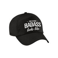 This is what badass looks like cadeau pet / cap zwart voor jongens en meisjes   -