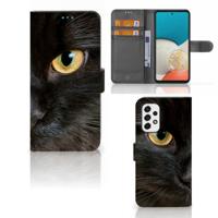 Samsung Galaxy A53 | Telefoonhoesje | Met pasjeshouder | Zwarte Kat