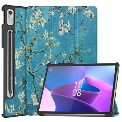 Lunso - Lenovo Tab P11 Pro Gen 2 (2e generatie) - Tri-Fold Bookcase hoes - Van Gogh Amandelbloesem