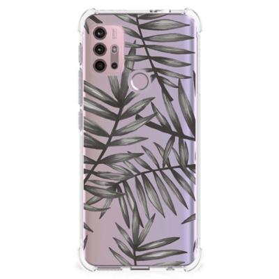 Motorola Moto G30 | G20 | G10 Case Leaves Grey Motorola Moto G30 | G20 | G10 Case Leaves Grey
