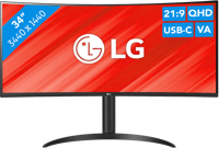 LG UW 34WR55QC-B.AEU computer monitor 86,4 cm (34") 3440 x 1440 Pixels Wide Quad HD LED Zwart - thumbnail