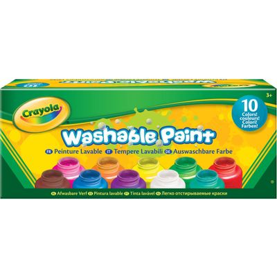 10 Potjes afwasbare verf Verf