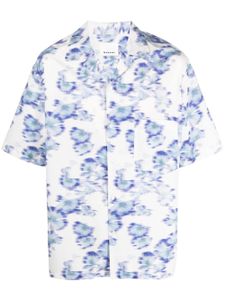 MARANT Lazlo floral-print shirt - Bleu