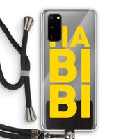 Habibi Majorelle : Samsung Galaxy S20 Transparant Hoesje met koord