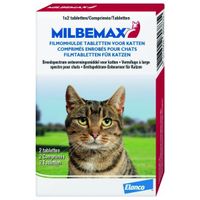 Milbemax ontwormingstabletten kat 2+ kg 2 tabletten