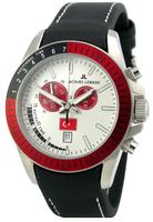 Horlogeband Jacques Lemans 1-1358K Leder/Textiel Zwart 22mm