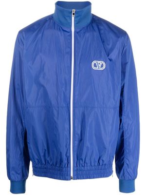 Valentino Garavani veste VLOGO à fermeture zippée - Bleu