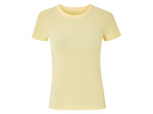 esmara Geribd dames T-shirt (Geel, L (44/46))