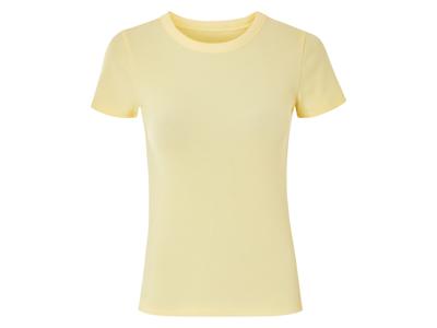 esmara Geribd dames T-shirt (Geel, S (36/38))