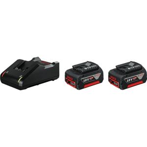 Bosch Professional Starterset 2x GBA 18V Accu 4.0Ah AMPShare + Lader GAL 18V-40 - 1600A019S0