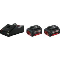 Bosch Professional Starterset 2x GBA 18V Accu 4.0Ah AMPShare + Lader GAL 18V-40 - 1600A019S0