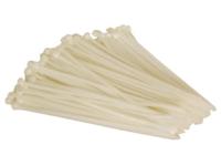Set met nylon kabelbinders 4.6 x 200 mm wit (100 st.) - Velleman