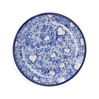 Teabag Dish rond - White hearts