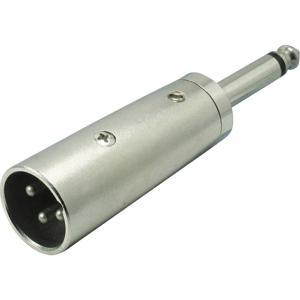 Kash KASH XLR-adapter XLR-stekker - Jackplug male 6,3 mm Mono Aantal polen: 3 Inhoud: 1 stuk(s)