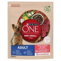 PURINA One Mini Adult Rundvlees, Rijst - Droog Hondenvoer - 800 g