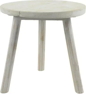 Countryfield bijzettafel jenita 30x30x30 cm whitewash