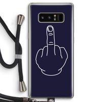 F**k U: Samsung Galaxy Note 8 Transparant Hoesje met koord