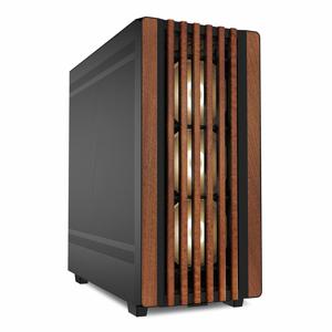 Sharkoon REBEL C70M RGB Full Tower Zwart, Hout