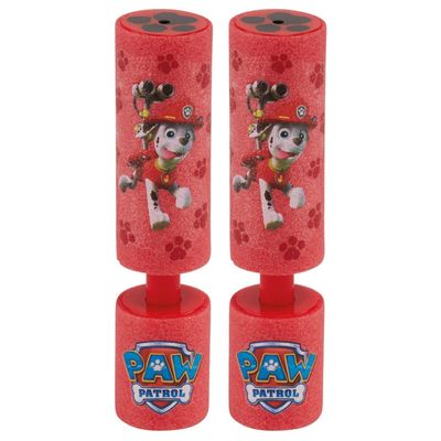 2x Paw Patrol Marshall waterpistool/waterpistolen van foam rood 15 cm