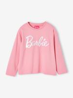 T-shirt met Barbie-motief en lovertjes omkeerbaar meisjes snoepjesroze - thumbnail