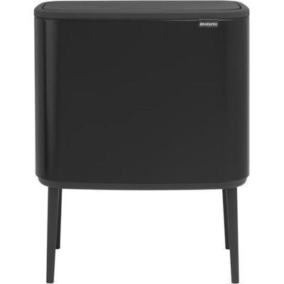 Brabantia Bo Touch Bin Afvalemmer - 3x11 liter - 3 kunststof binnenemmers - matt black 316067
