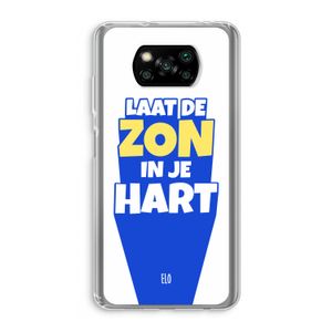 Laat de zon in je hart: Xiaomi Poco X3 NFC Transparant Hoesje