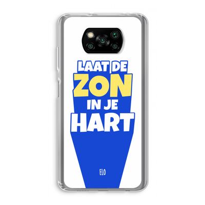 Laat de zon in je hart: Xiaomi Poco X3 NFC Transparant Hoesje
