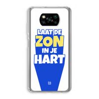 Laat de zon in je hart: Xiaomi Poco X3 NFC Transparant Hoesje