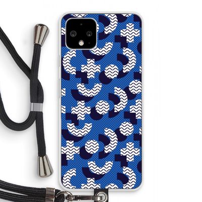 8-bit N°5: Pixel 4 Transparant Hoesje met koord