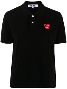 Comme Des Garçons Play polo à patch logo - Noir